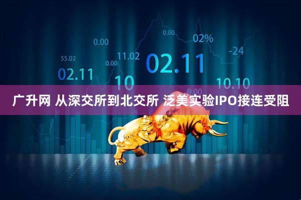 广升网 从深交所到北交所 泛美实验IPO接连受阻