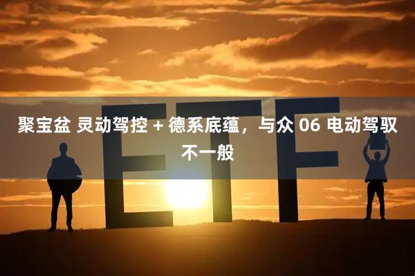聚宝盆 灵动驾控 + 德系底蕴，与众 06 电动驾驭不一般